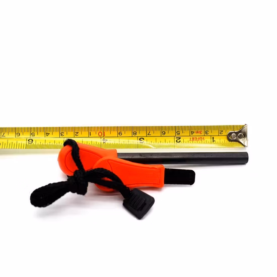 Camping Emergency Flint Fire Starter Survival Extended Flint Rod Orange Handle Barbecue Firelighter