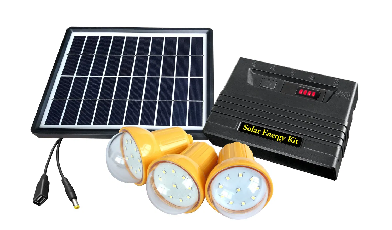 Portable 6W Solar System with Light for Homes Without Electricity