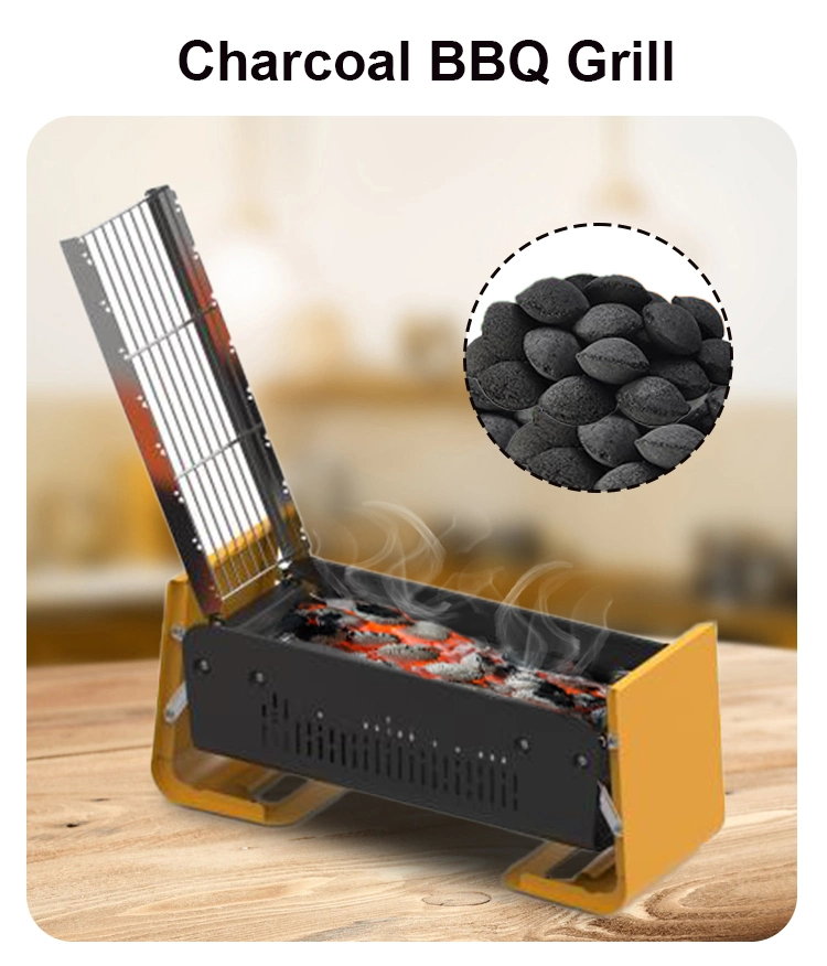 Hot Sale Best Portable Camping Indoor Outdoor Family Tabletop Mini Foldable Fashion BBQ Grill Charcoal Stove