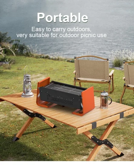 Grill Master Acier Inoxydable Expert Grill Portable Charcoal Grill Multi Fuel Meilleur Réchaud De Camping Pliant De Voiture