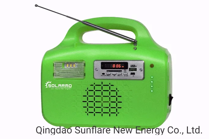 Système d'éclairage de panneau solaire radio FM 10W avec MP3