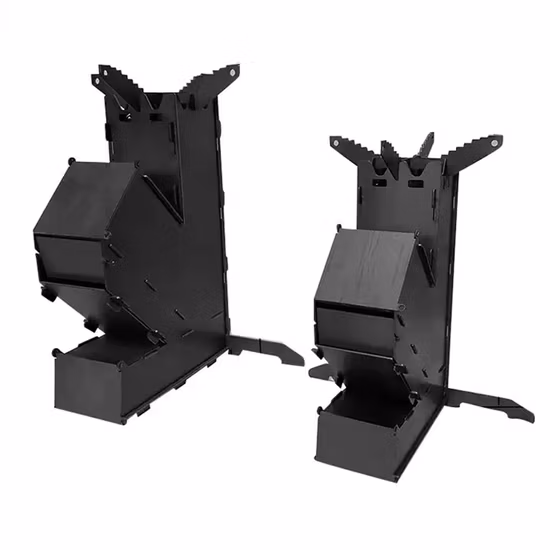 Réchaud à alcool pour randonnée en plein air pique-nique barbecue pliable Camping réchaud à dos, poêle à bois Portable Wyz15294